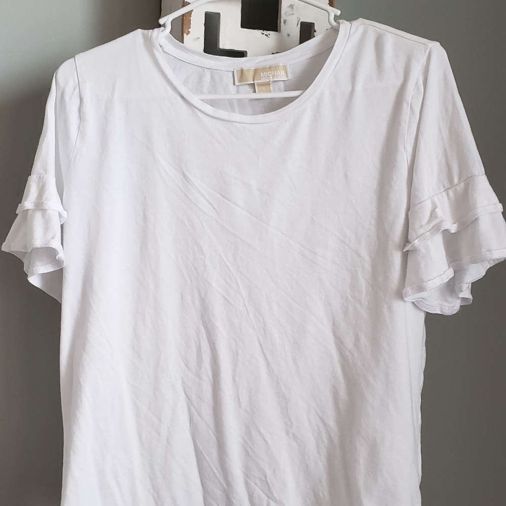 Michael Kors white bell sleeved t-shirt